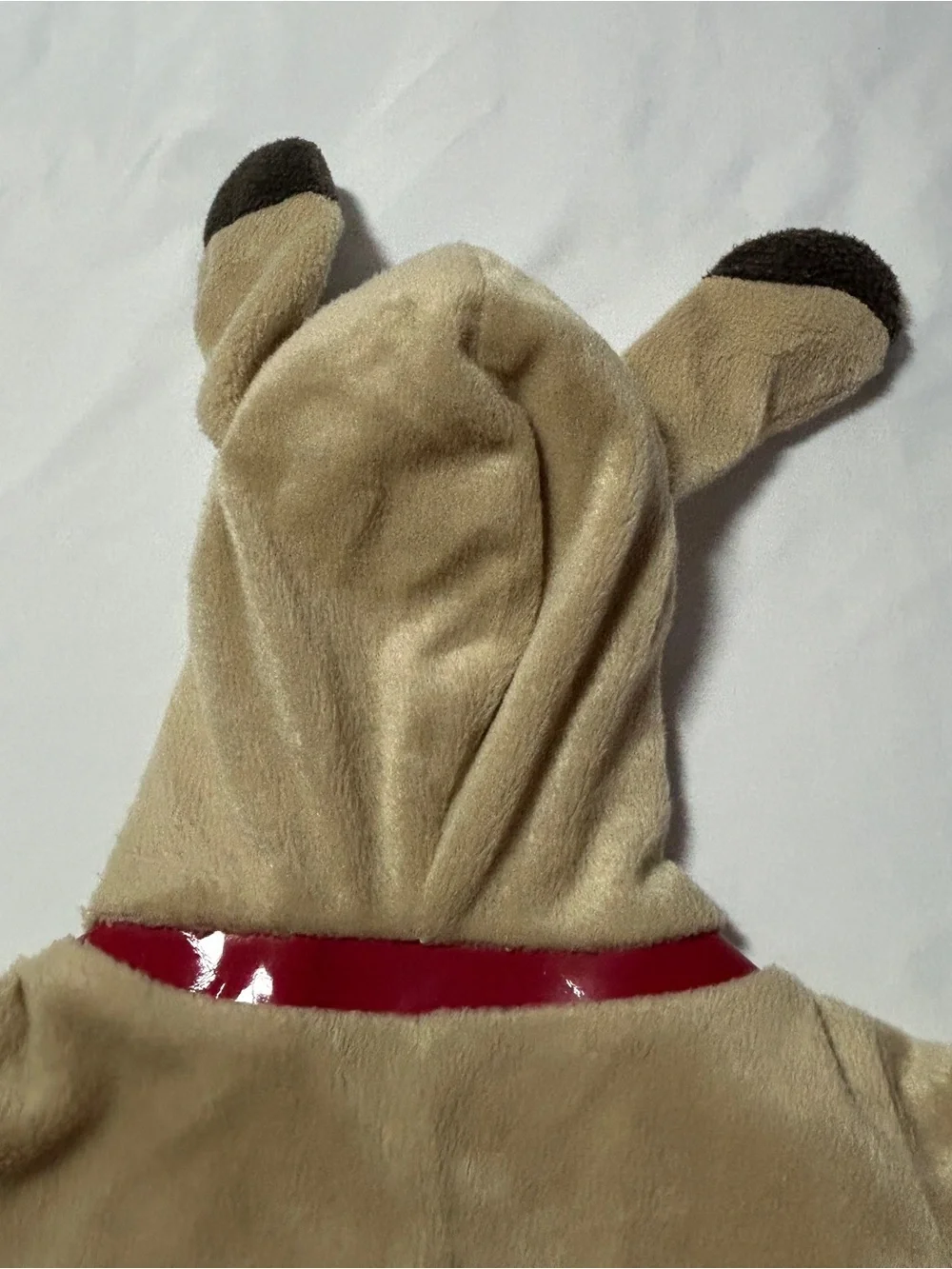 Gymboree Tan and White Puppy Hooded Costume Onesie